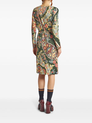 ETRO Abstract Pattern Belted Midi Dress for Women