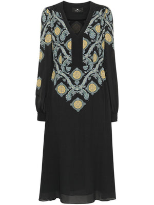 ETRO Chic Women's Midi Dress for Fall 2024