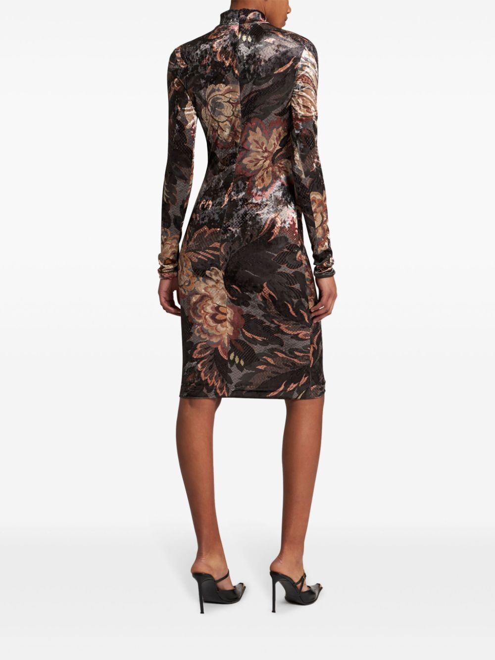 ETRO Chic Printed Chenille Midi Dress