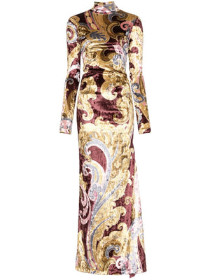 ETRO Slim Fit Printed Chenille Mini Dress - Size 40 IT