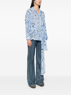 ETRO Clear Blue 24SS Women's Shirts