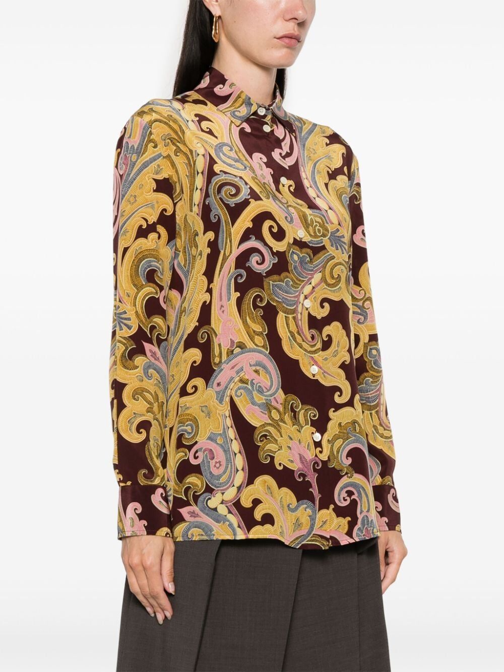 ETRO Silk Graphic Print Shirt for Women - FW24 Collection