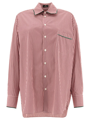 ETRO Relaxed Fit Striped Poplin Shirt for Women