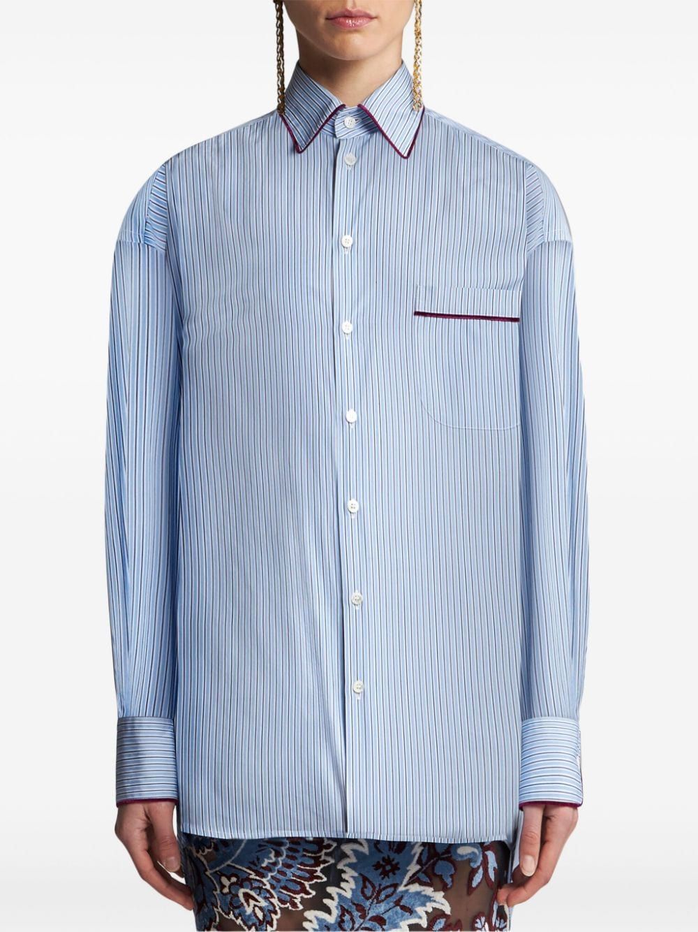 ETRO Striped Poplin Shirt for Women - FW24 Collection