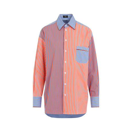 Women's Tan Cotton Shirt for SS24 by ETRO