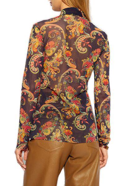 ETRO Luxurious Poliamida Long Sleeve Shirt for Women