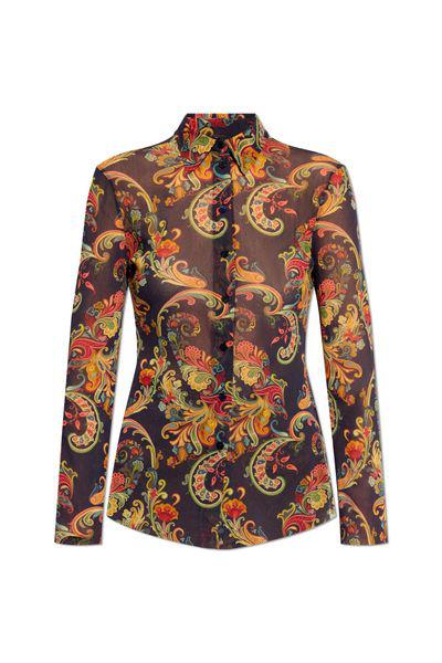 ETRO Luxurious Poliamida Long Sleeve Shirt for Women