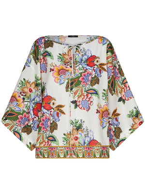 ETRO Floral Print Japanese Sleeve Top