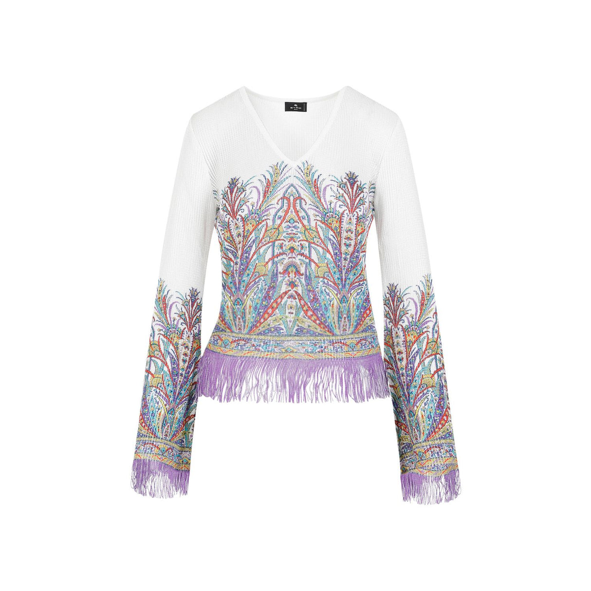 ETRO Simple White Viscose Top - SS24 Collection for Women