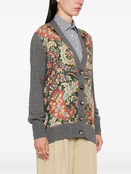 ETRO Multicolour Paisley Print Cardigan