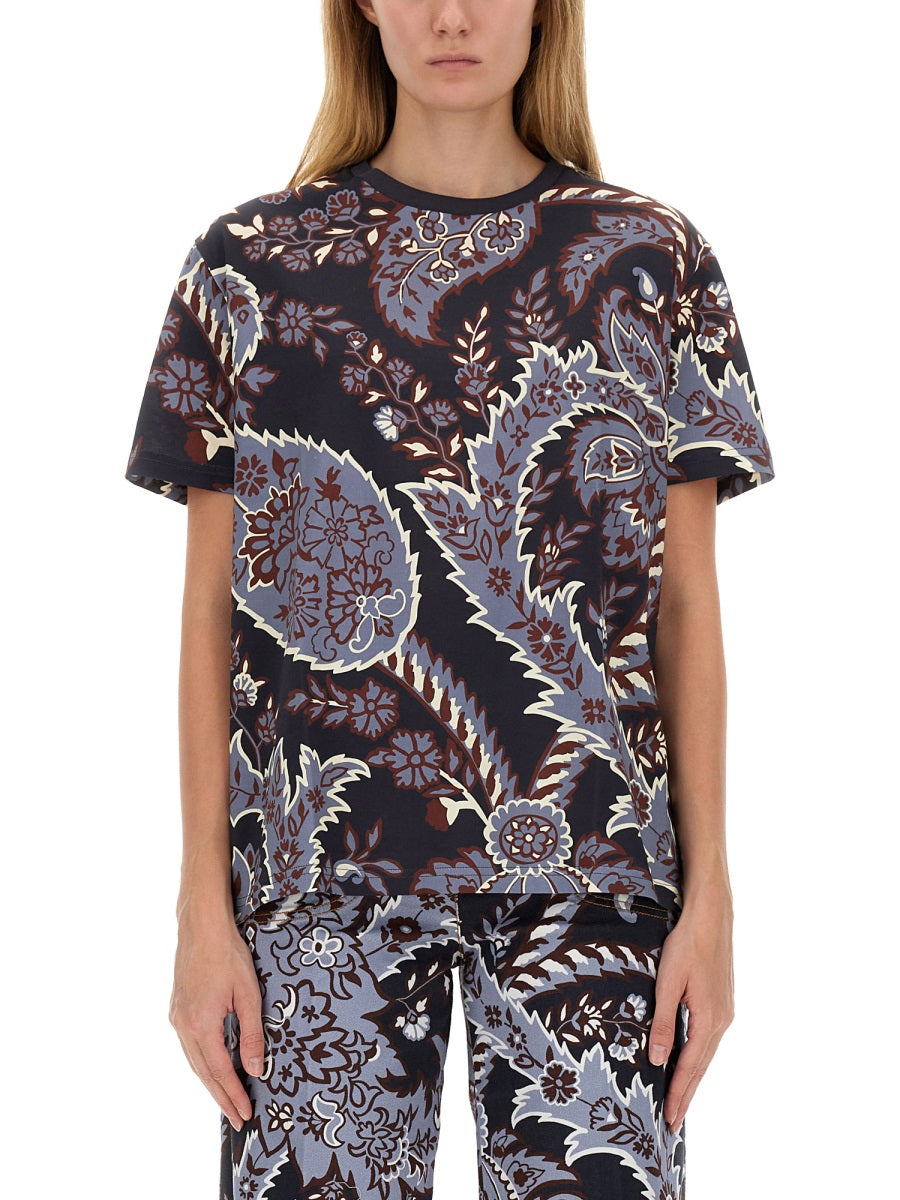 ETRO Paisley Print Oversized T-Shirt - Women's S