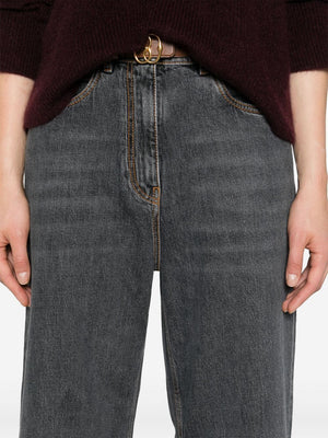 ETRO Chic Grey Cotton Denim Jeans