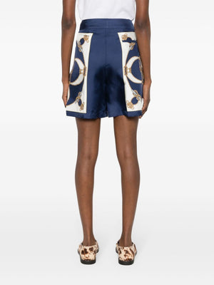 BALLY 24SS Women's Blue Shorts & Burmudas for the Summer Season