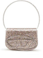 DIESEL Faux Leather Shoulder Handbag with Glitter Detailing