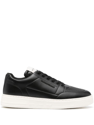 EMPORIO ARMANI Stylish Embossed Logo Sneakers for Men