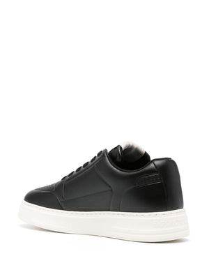 EMPORIO ARMANI Stylish Embossed Logo Sneakers for Men