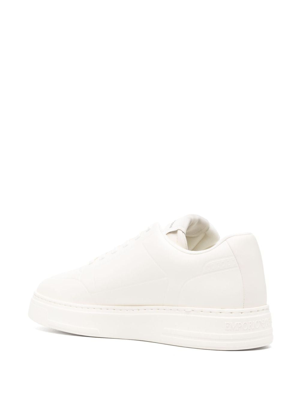 EMPORIO ARMANI Embroidered Logo Men's Sneakers - Perfect for Fall 2024