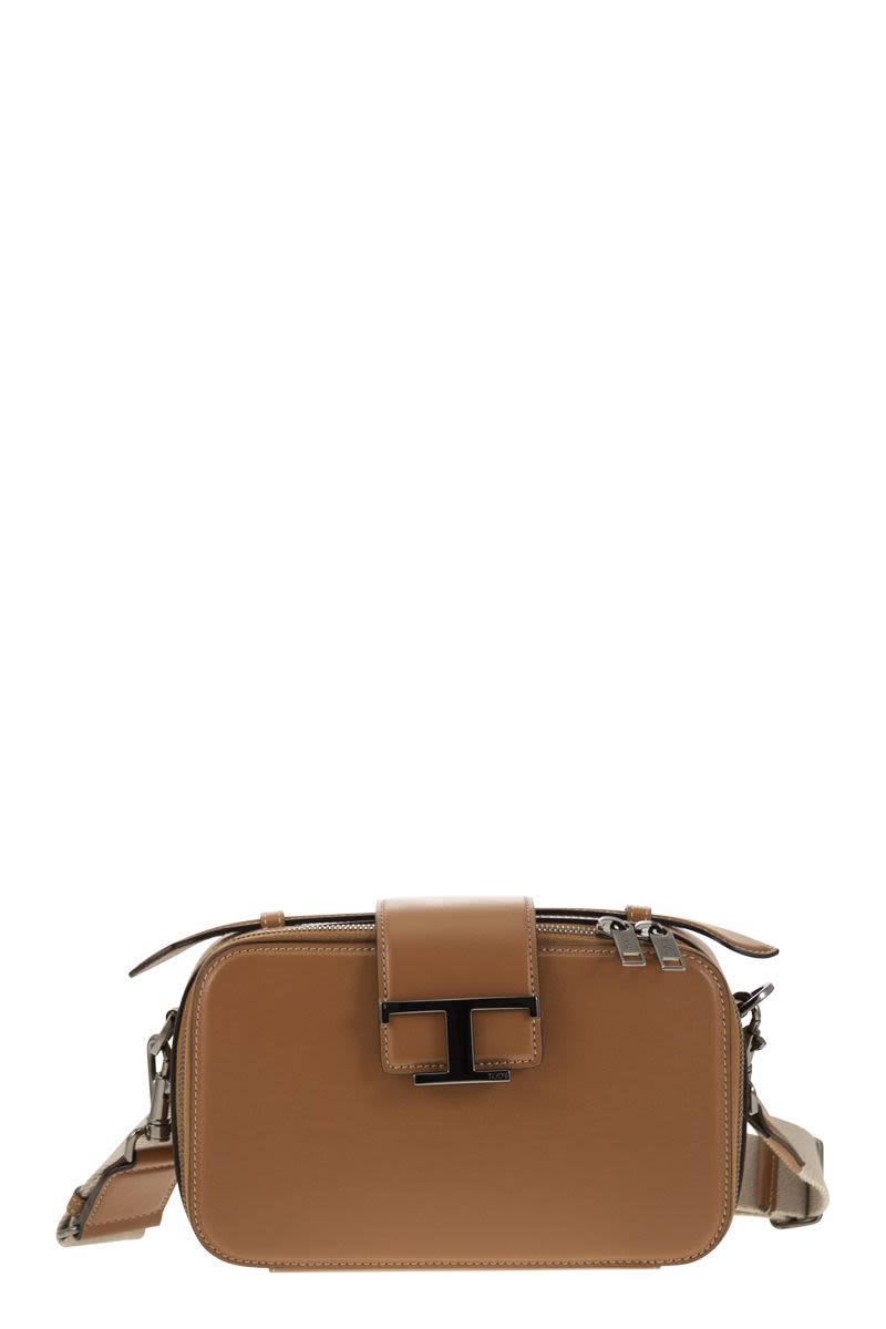 TOD'S Elegant Mini Leather Camera Bag - 23x14x8 cm