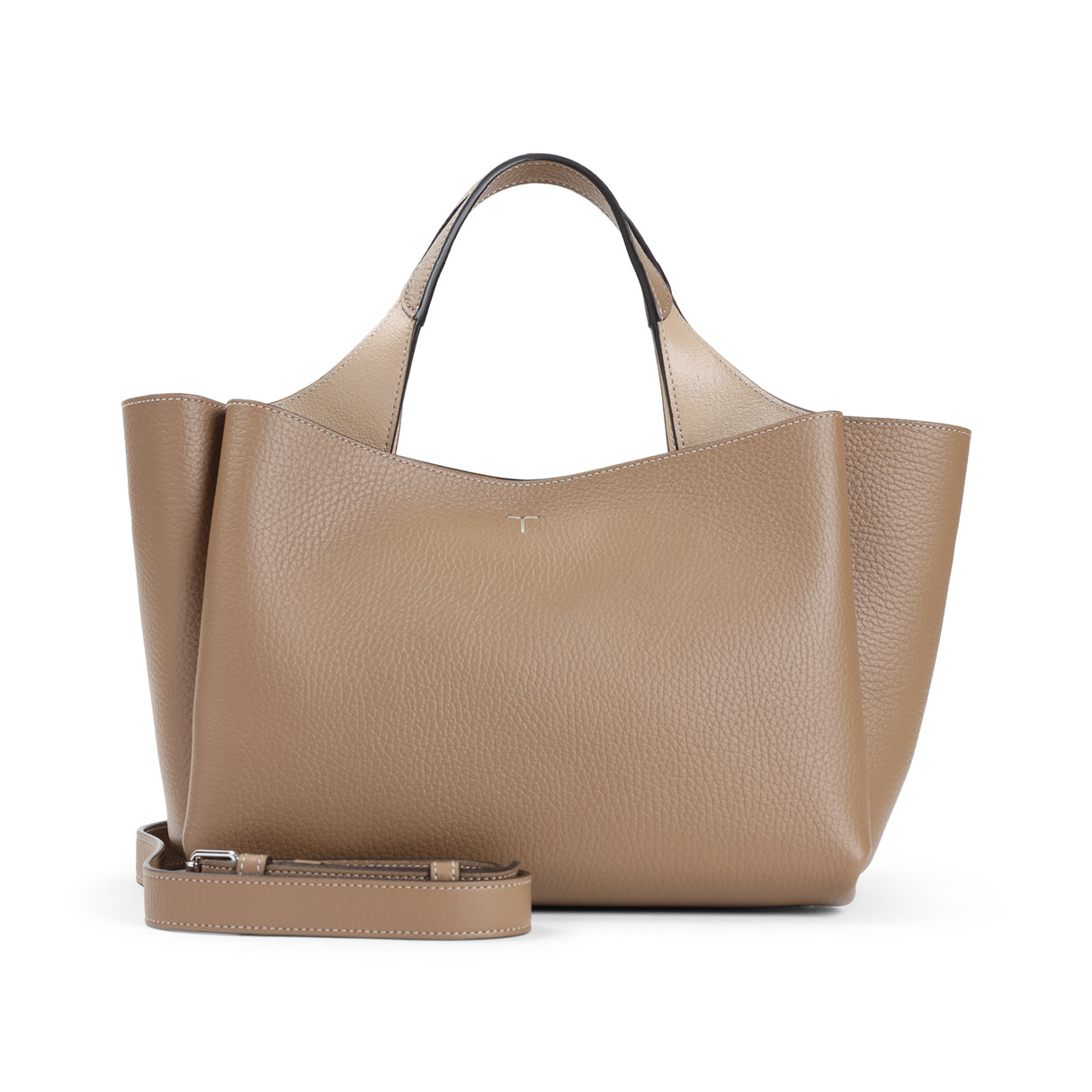 TOD'S Grained Leather Tote Handbag - W:29CM H:19.5CM D:8CM