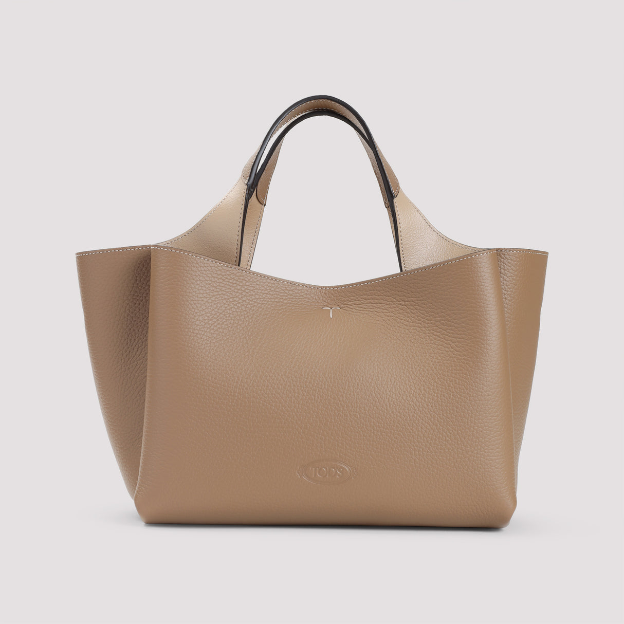 TOD'S Grained Leather Tote Handbag - W:29CM H:19.5CM D:8CM