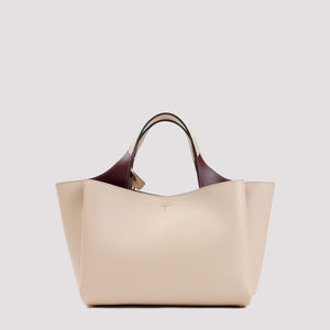 TOD'S Sleek Nude Leather Tote Bag for Women - SS24 Collection