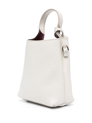 TOD'S Timeless Pebbled Taupe Tote Handbag for Women