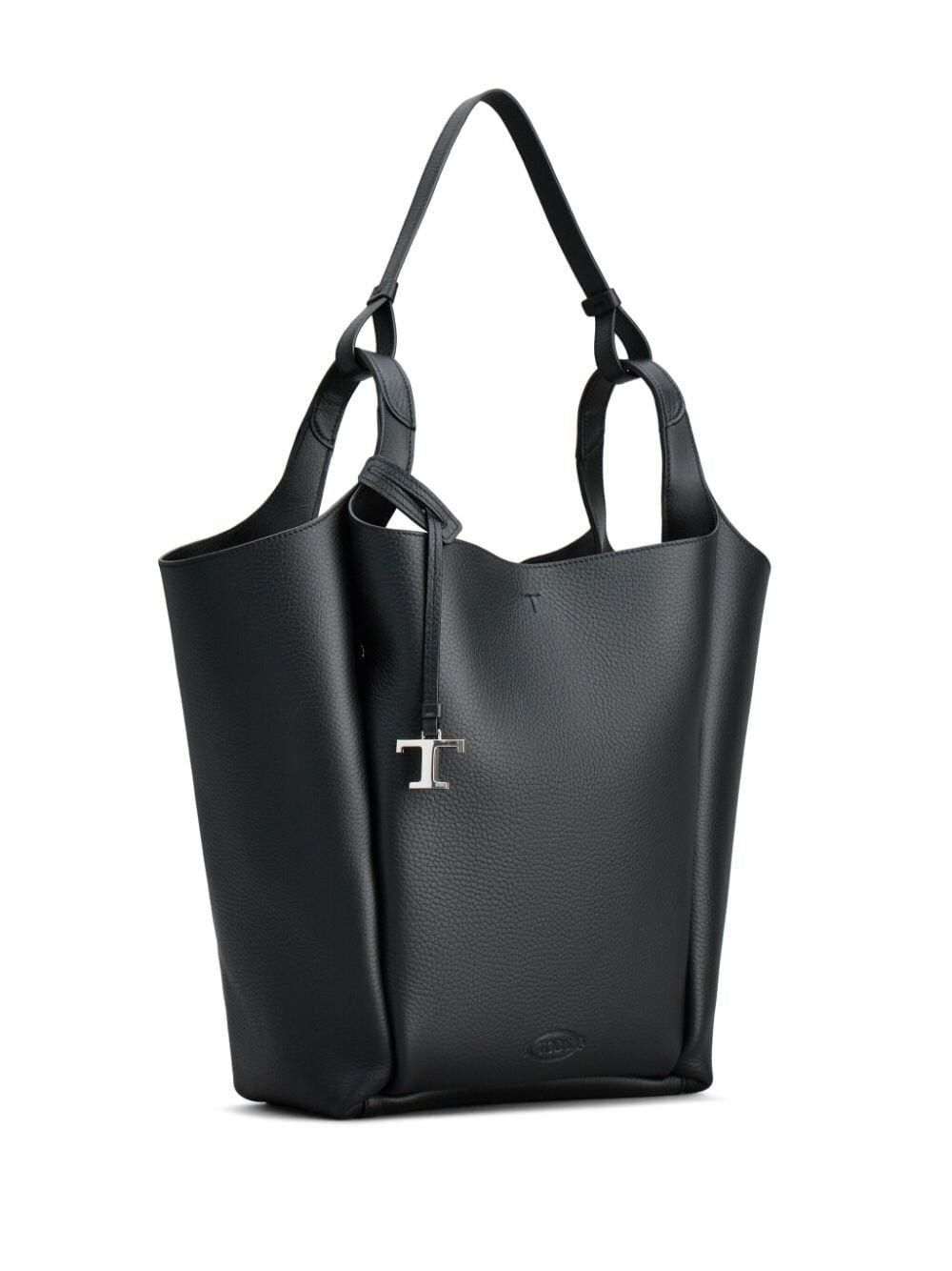 TOD'S Logo-Embellished Leather Tote Handbag