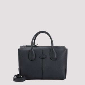 TOD'S Elegant Grained Calf Leather Handbag 32x21x15 cm