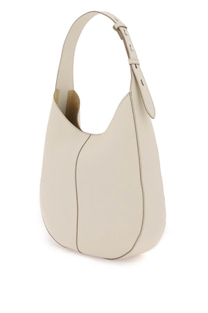 TOD'S Sleek White Grained Leather Hobo Handbag for Women