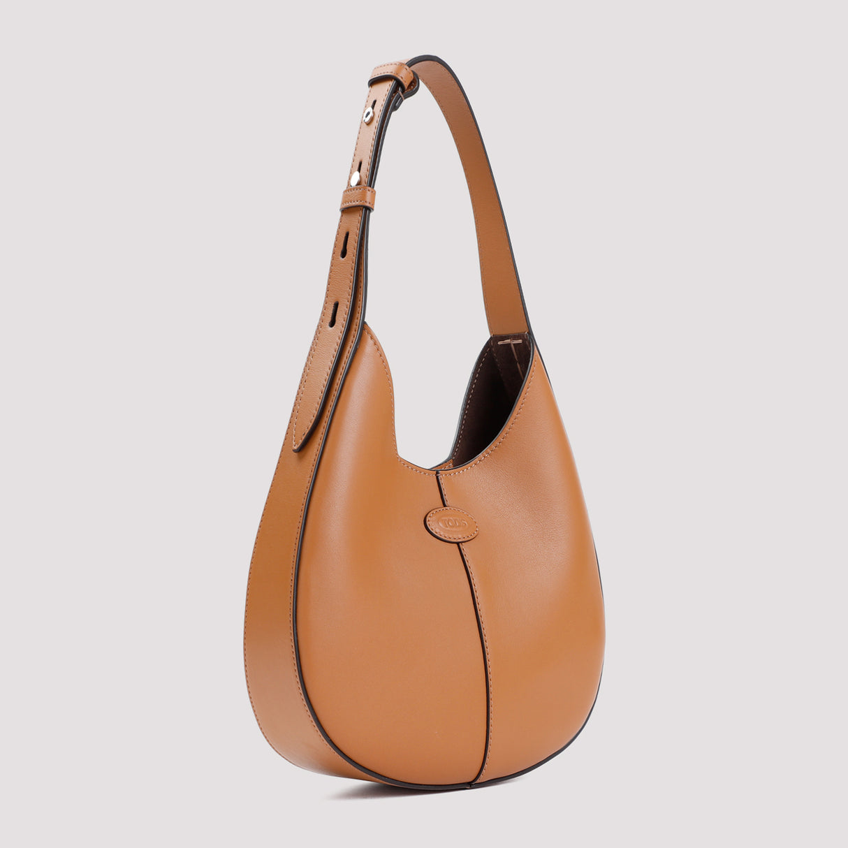 TOD'S Elegant Mini Nappa Leather Hobo Handbag 24x18x7 cm