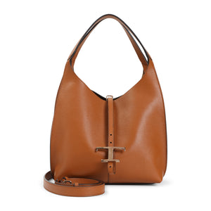 TOD'S Elegant Grained Leather Tote Bag - 29cm x 23cm x 16cm