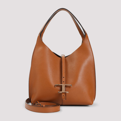 TOD'S Elegant Grained Leather Tote Bag - 29cm x 23cm x 16cm