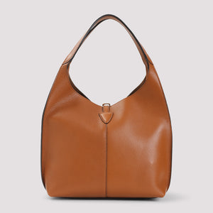 TOD'S Elegant Grained Leather Tote Bag - 29cm x 23cm x 16cm