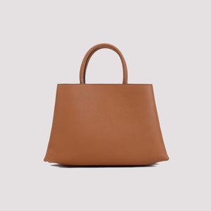 TOD'S Timeless Mini Shopper Handbag in Brown - W:11" H:7.7" D:4.7"