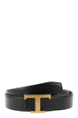 TOD'S Men's Timeless Reversible Leather Belt with Metal T Buckle