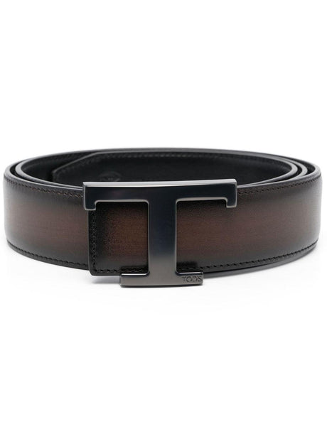 TOD'S Elegant Logo Buckle Belt for Men