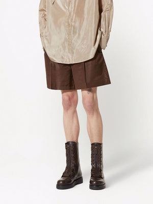 VALENTINO Luxurious Purple Silk Shorts for Men - SS22 Collection