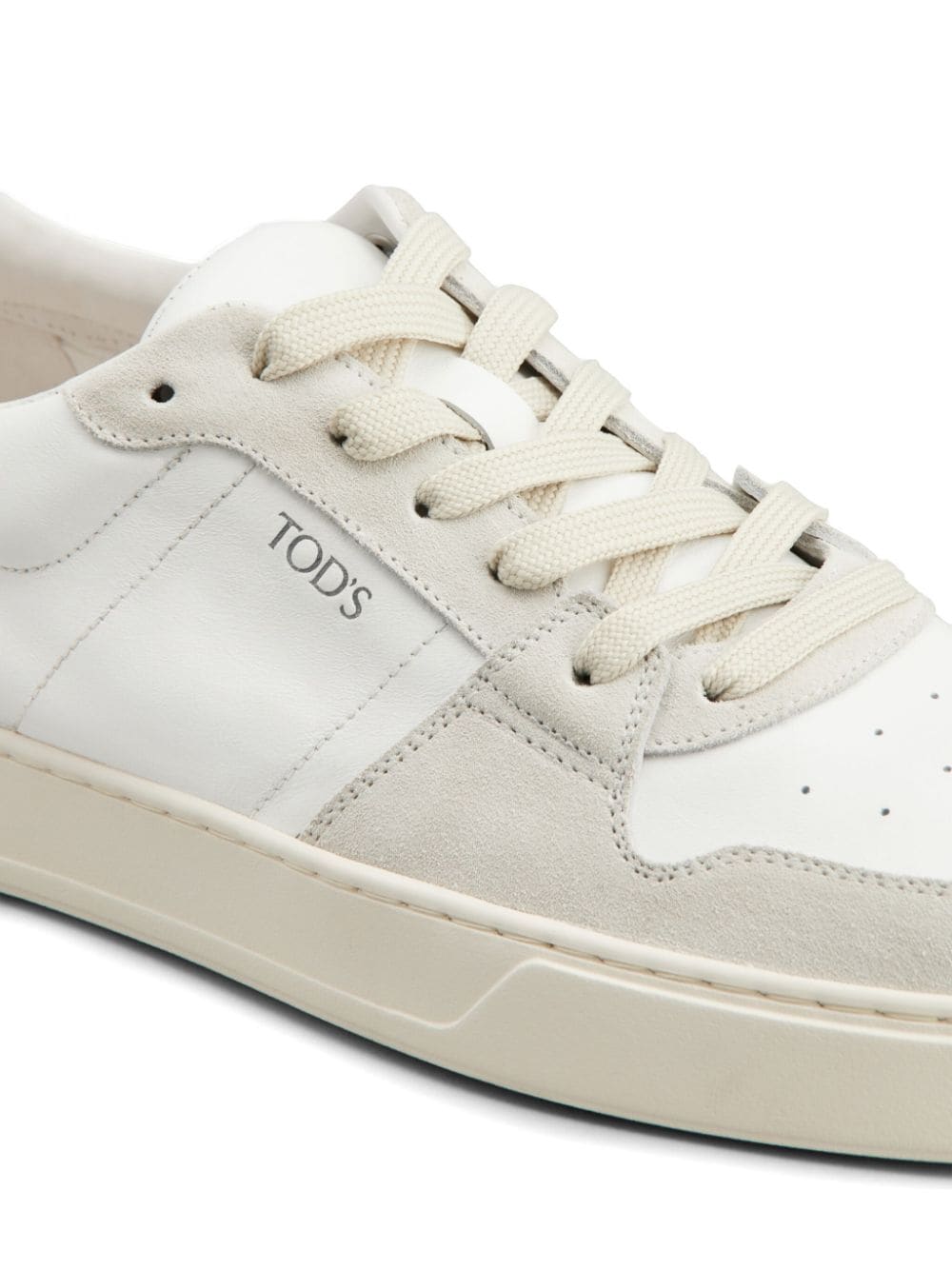 TOD'S Two-Tone Suede Canvas Sneakers for Men