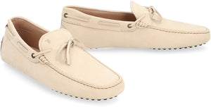 TOD'S Beige Suede Loafers for Men | SS24 Collection