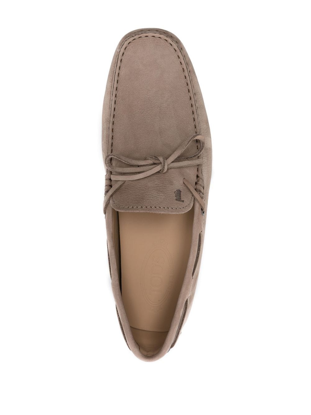 TOD'S Men's Tan Nubuck Driving Shoes for FW23