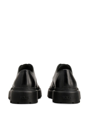 TOD'S Elegant Leather Derby Dress Shoes