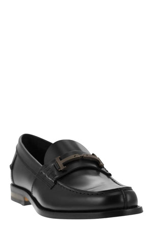 TOD'S Timeless Black Leather Loafers for Men