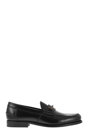 TOD'S Timeless Black Leather Loafers for Men