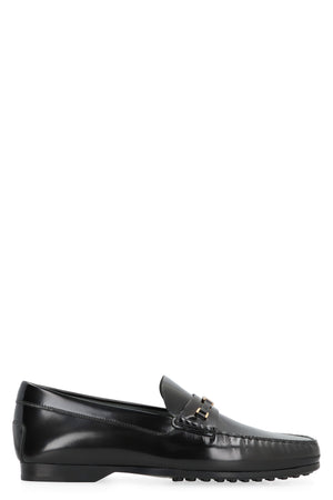 TOD'S Elegant Patent Leather Loafer with Horsebit Detail