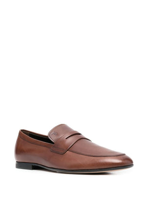 TOD'S Men's Leather Slip-On Loafers - Timeless Elegance