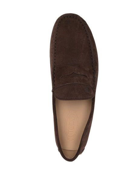 TOD'S Suede Macro Loafers for Men