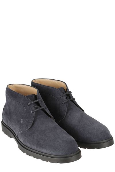 TOD'S Desert Suede Lace-Up Boots for Men