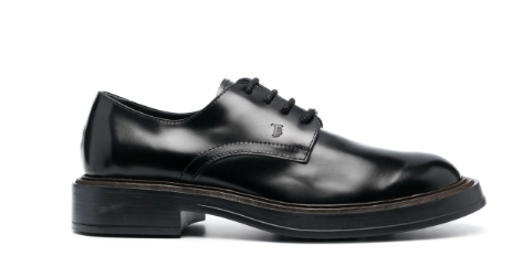 TOD'S Classic Black Lace-Up Shoes for Men