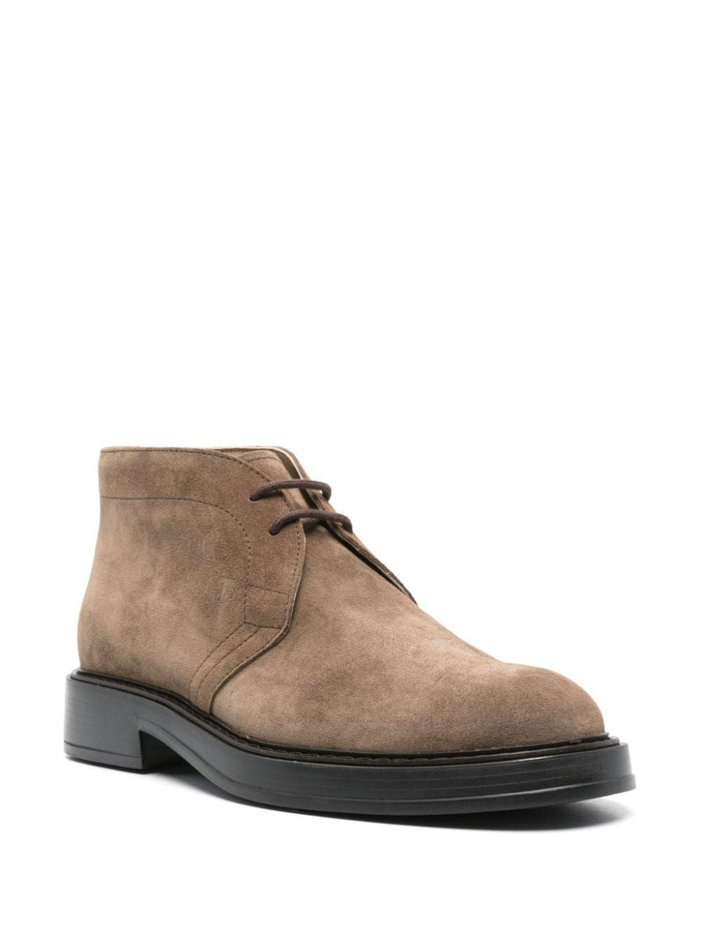 TOD'S Men's Light Desert Boots in Castoro Chiaro