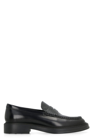 TOD'S Classic Black Leather Loafers for Men